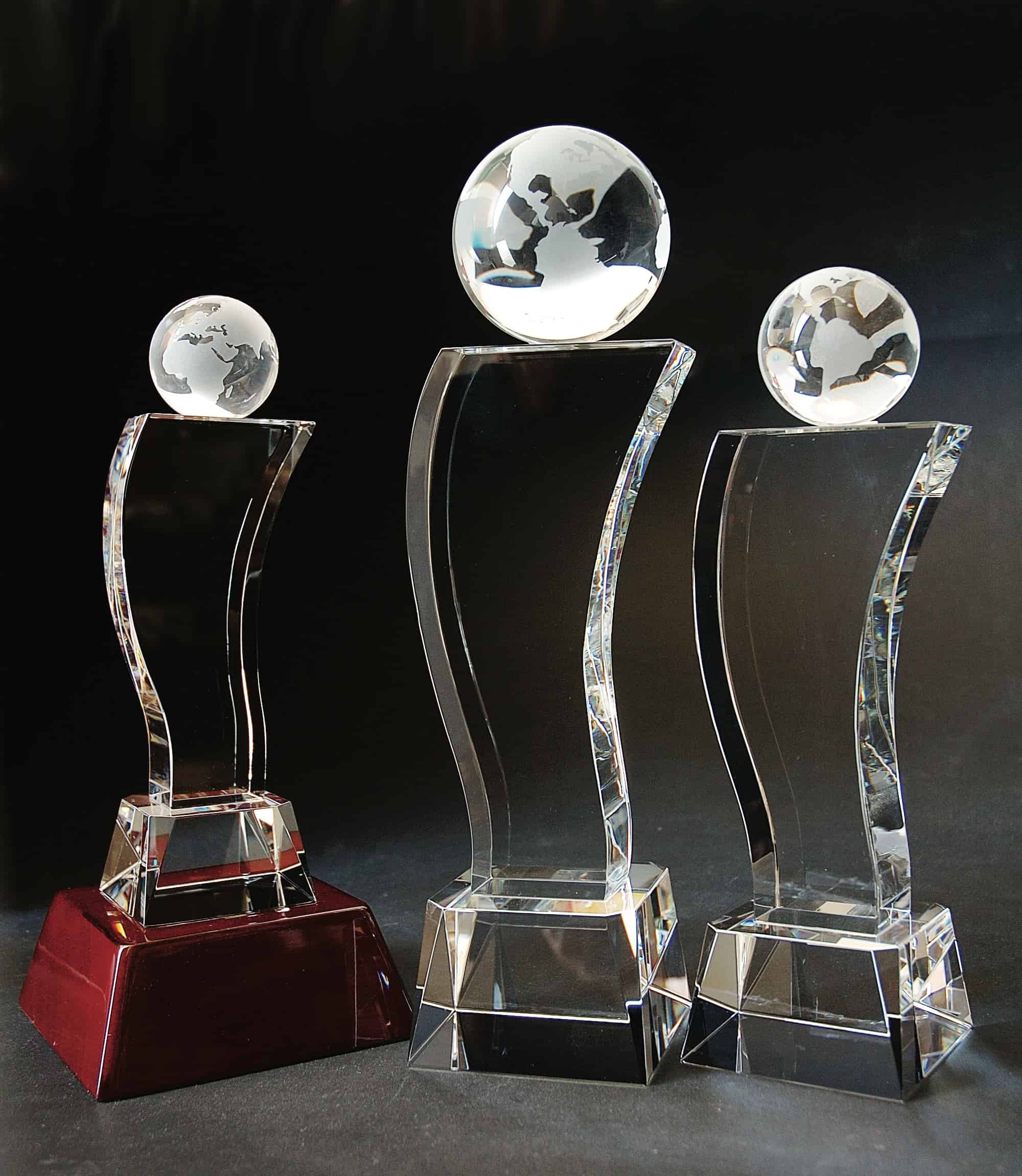 Crystal Award, Corporate Crystal Award, Custom globe award , crystal globe award