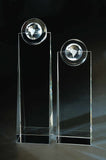 Crystal Globe Tower Award , Globe Tower Award , Perfect corporate gift , add your own custom text and logo
