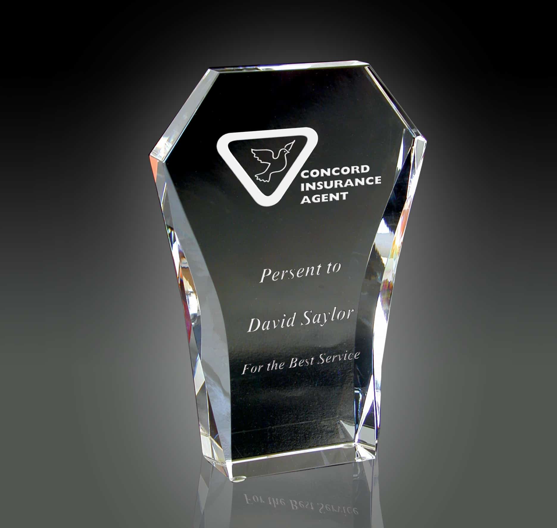 Crystal Award, Corporate Crystal Award, Custom crystal award