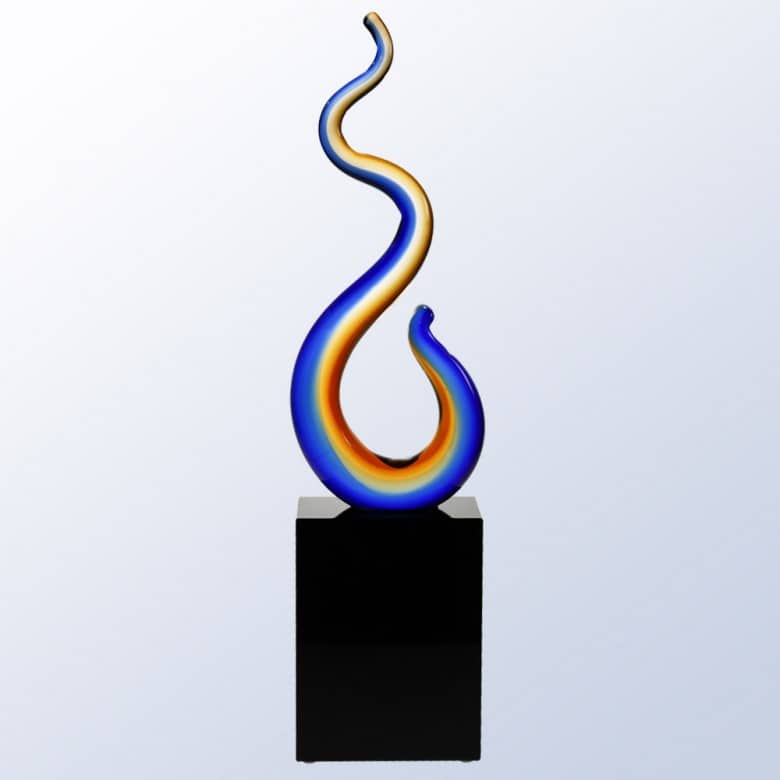 art glass, art glass crystal awards, custom crystal awards, custom awards, abstract awards, glass art