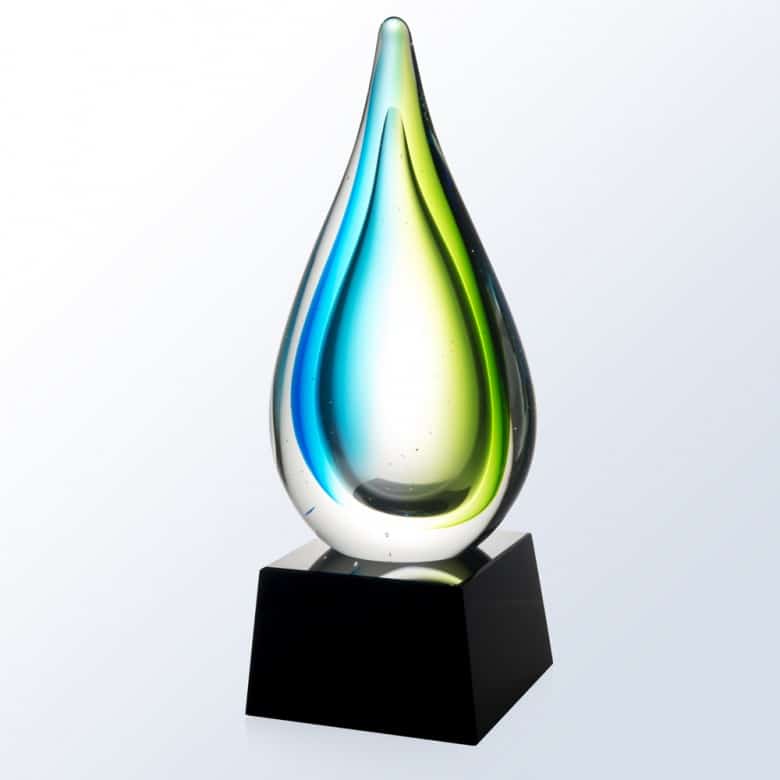 art glass, art glass crystal awards, custom crystal awards, custom awards, abstract awards, glass art