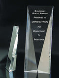 crystal panel award, modern crystal award , Crystal Award, Corporate Crystal Award