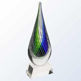 art glass, art glass crystal awards, custom crystal awards, custom awards, abstract awards, glass art glass trophy