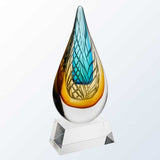 art glass, art glass crystal awards, custom crystal awards, custom awards, abstract awards